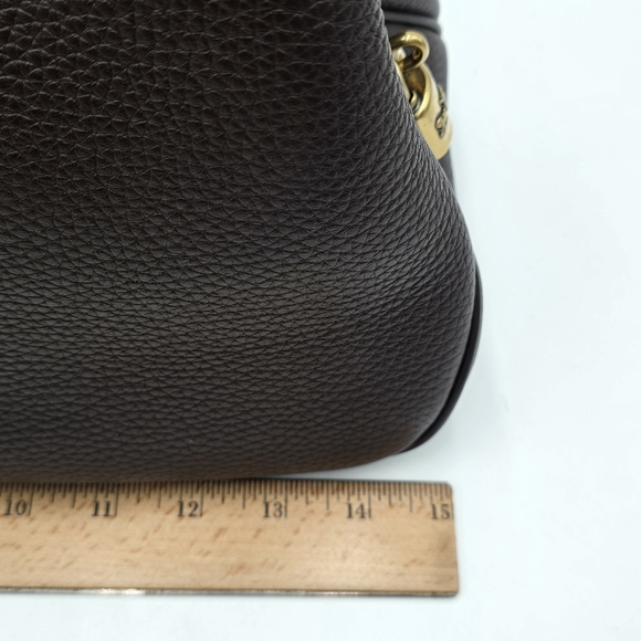 💥HTF💥Coach 1941 Glovetanned Pebble Leather Cass Hobo Bag, Oak - Picture 10 of 16